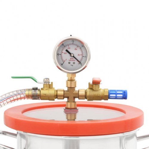 Vakuumkammer med 2-trins pumpe 3,7 l