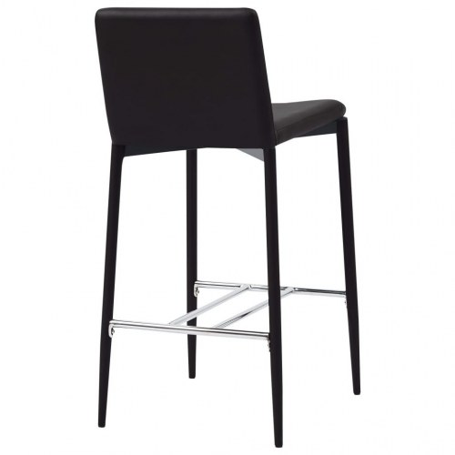 Barstole 4 stk. kunstlæder brun