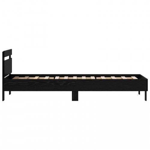 Sengestel i sort eg 100×200 cm - konstrueret træ