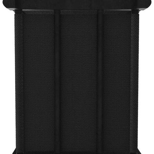 Reol med 6 rum og kasser 103x30x72,5 cm stof sort