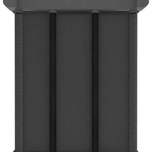 Reol med 9 rum og kasser 103x30x107,5 cm stof grå