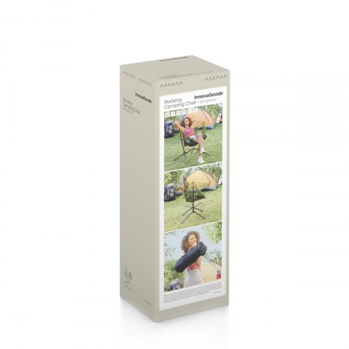 Kamprock - sammenklappelig campingstol med gynge, grøn/sort (OUTLET B)