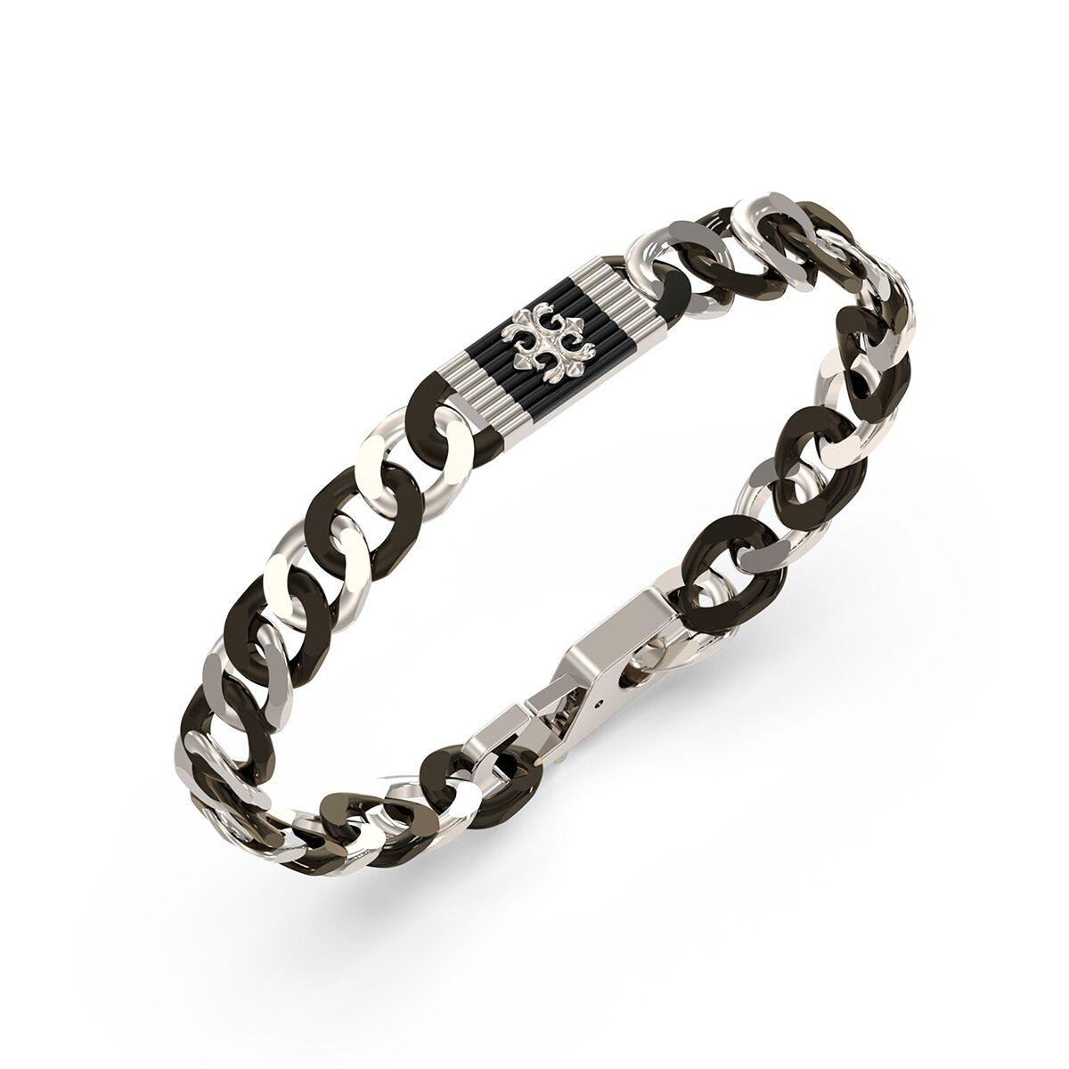 Guess armbånd til mænd JUMB05063JWSTBKS - sølvfarvet billede