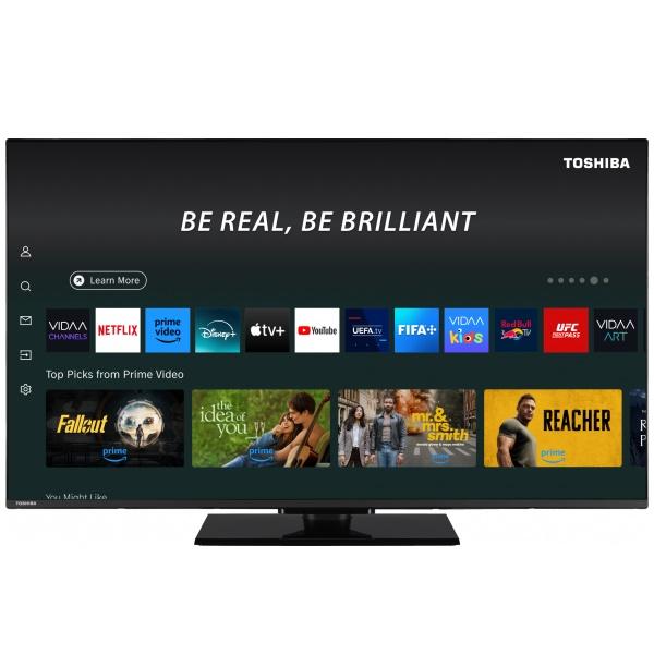 Toshiba 50UV3F63DG 50" 4K UHD LED Smart TV - Sort