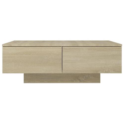 Sofabord 90x60x31 cm konstrueret træ sonoma-eg