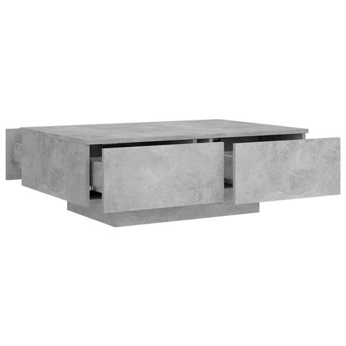 Sofabord 90x60x31 cm konstrueret træ betongrå