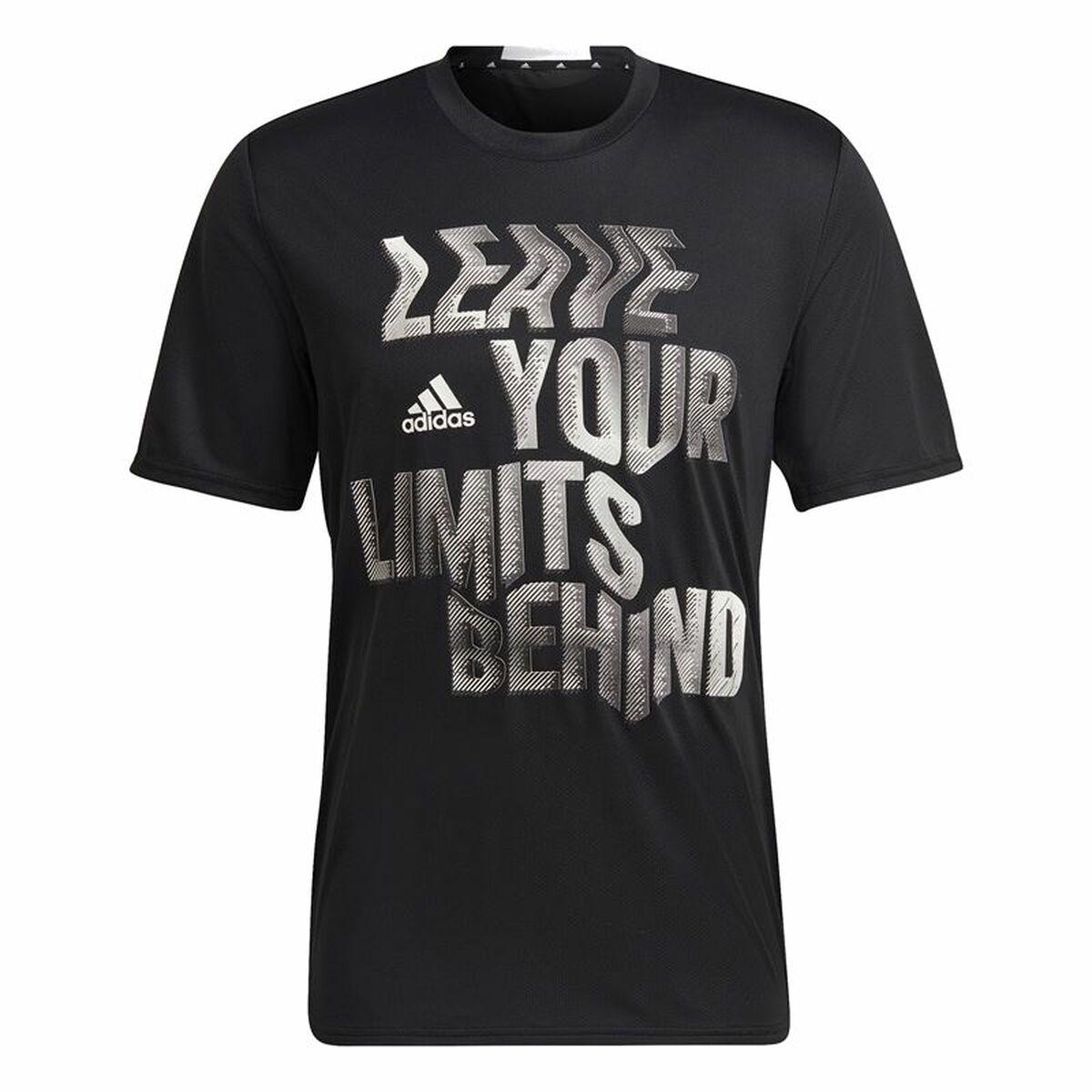 Adidas HIIT kortærmet T-shirt til mænd - Sort, M billede