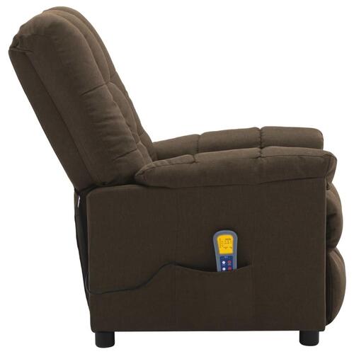 Massagestol stof brun