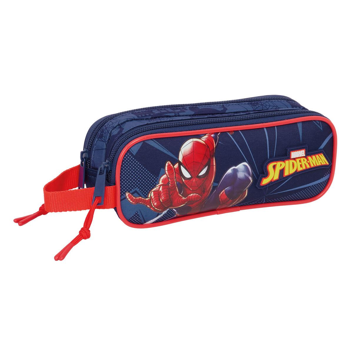 Spider-Man penalhus - blå, 21 × 8 × 6 cm, 2 rum billede