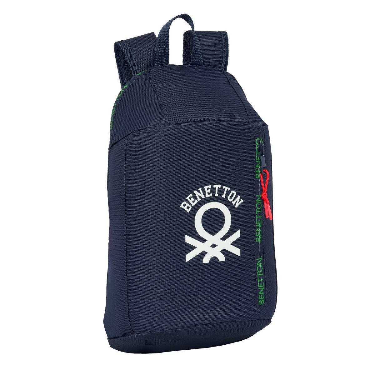 Benetton Together rygsæk - marineblå, 22 × 39 × 10 cm billede