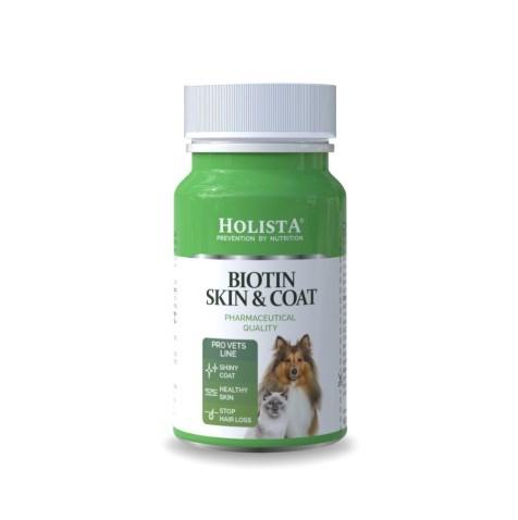 HOLISTA Biotin Skin & Coat - kosttilskud til hunde og katte, 90 tabletter