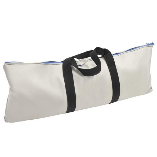 Oppustelig gymnastikmåtte med pumpe 100x100x20 cm PVC lyserød