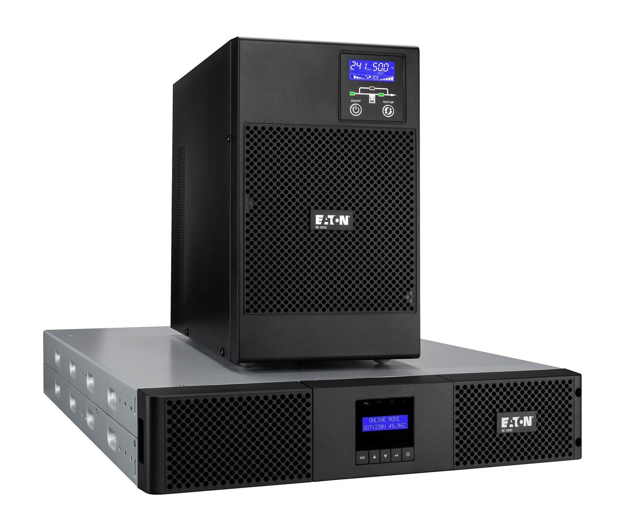 Eaton 9E1000IR UPS – Online dobbeltkonvertering, 1 kVA / 900 W, 4 udtag billede