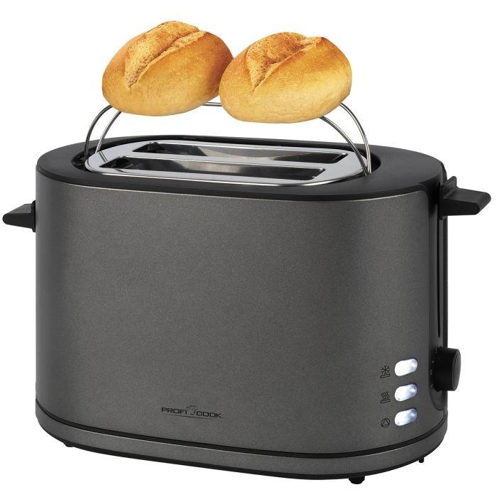 ProfiCook PC-TA 1291 brødrister – 2 skiver, 950 W, antracit billede