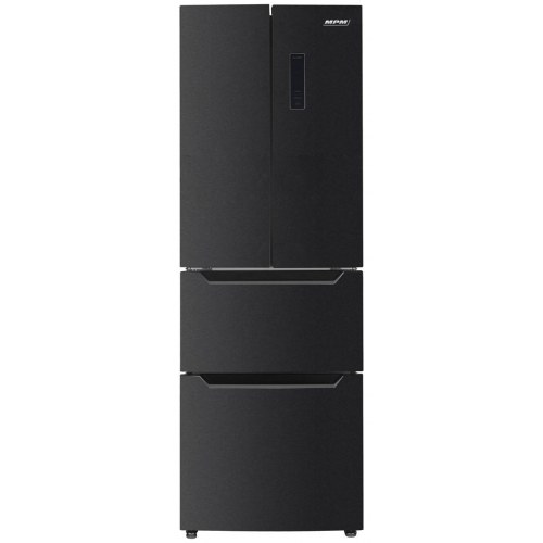MPM MPM-351-SBF-07 French Door køleskab/fryser – Night Inox, fritstående 320 l
