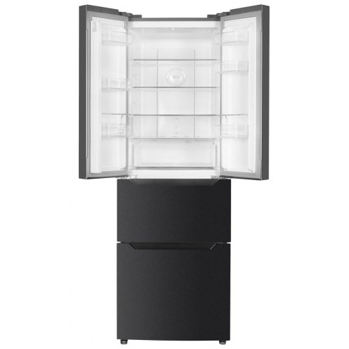 MPM MPM-351-SBF-07 French Door køleskab/fryser – Night Inox, fritstående 320 l