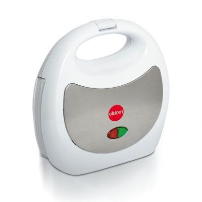 ELDOM RUDDY sandwichmaker 750 W – hvid/grå med granitbelægning billede