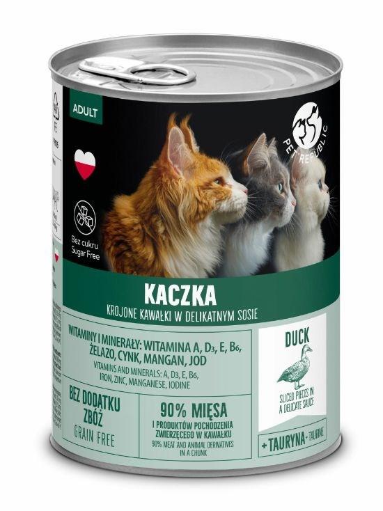 Pet Republic Adult vådfoder til kat – And, 400 g billede