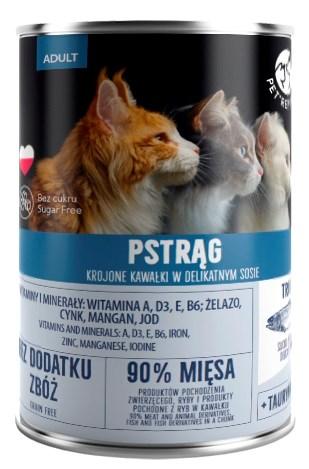 PetRepublic Adult ørred – vådfoder til kat, 400 g billede