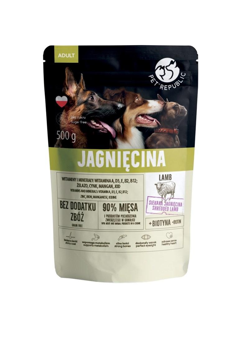 PetRepublic Adult Lam vådfoder til hund – 500 g billede