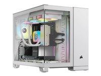 Corsair 2500X Micro ATX kabinet – hvid med glasvindue billede