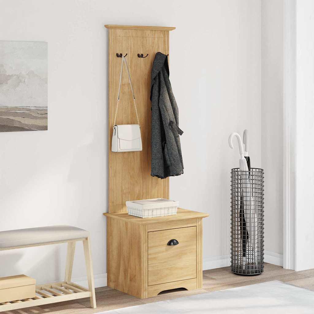 Gangskab BODO Honningbrun 50 x 40 x 156,7 cm Konstrueret træ billede