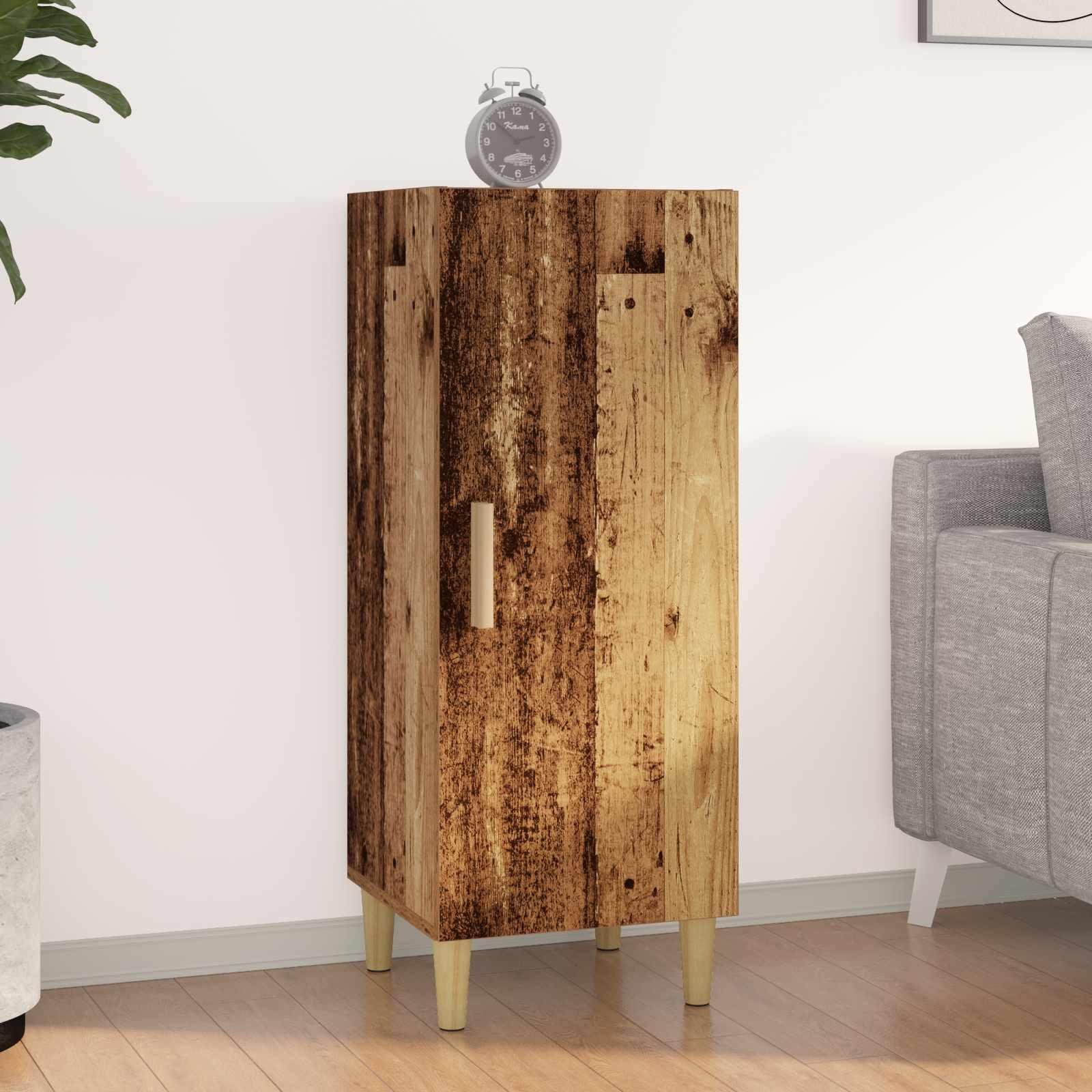 Sidebord Gammelt træ 34,5 x 34 x 90 cm Konstrueret træ billede