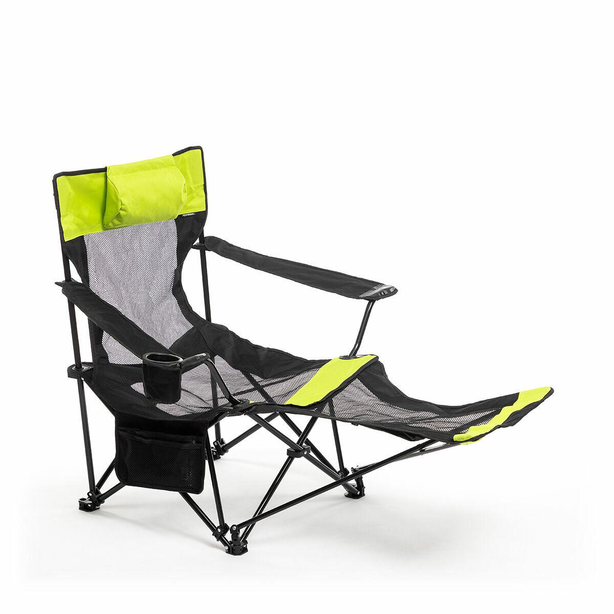Sammenklappelig lounger-campingstol - 3-i-1 med fodstøtte (OUTLET B) billede
