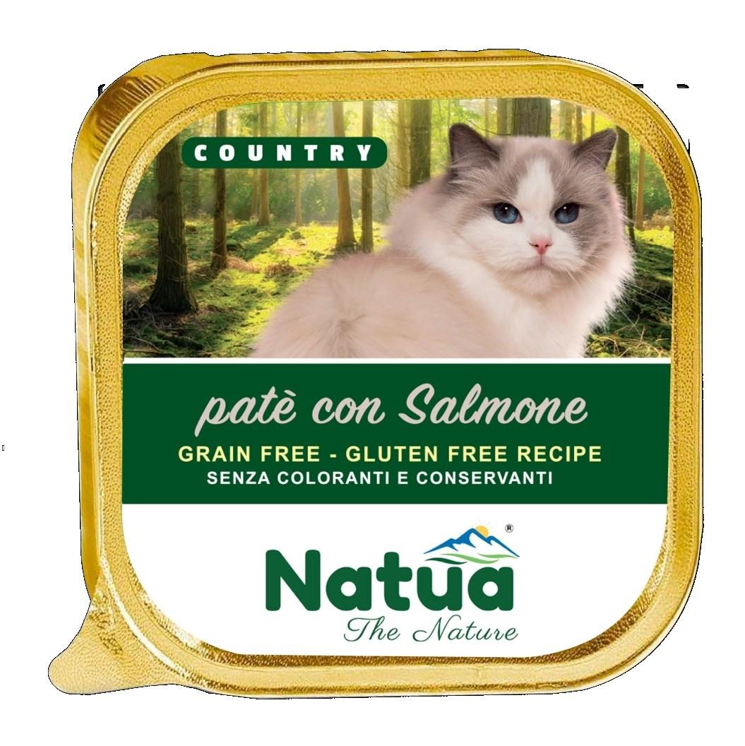 Natua Country Paté med laks – vådfoder til kat, 100 g billede