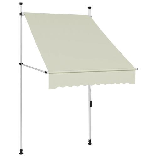 Foldemarkise med manuel betjening 100 cm cremefarvet