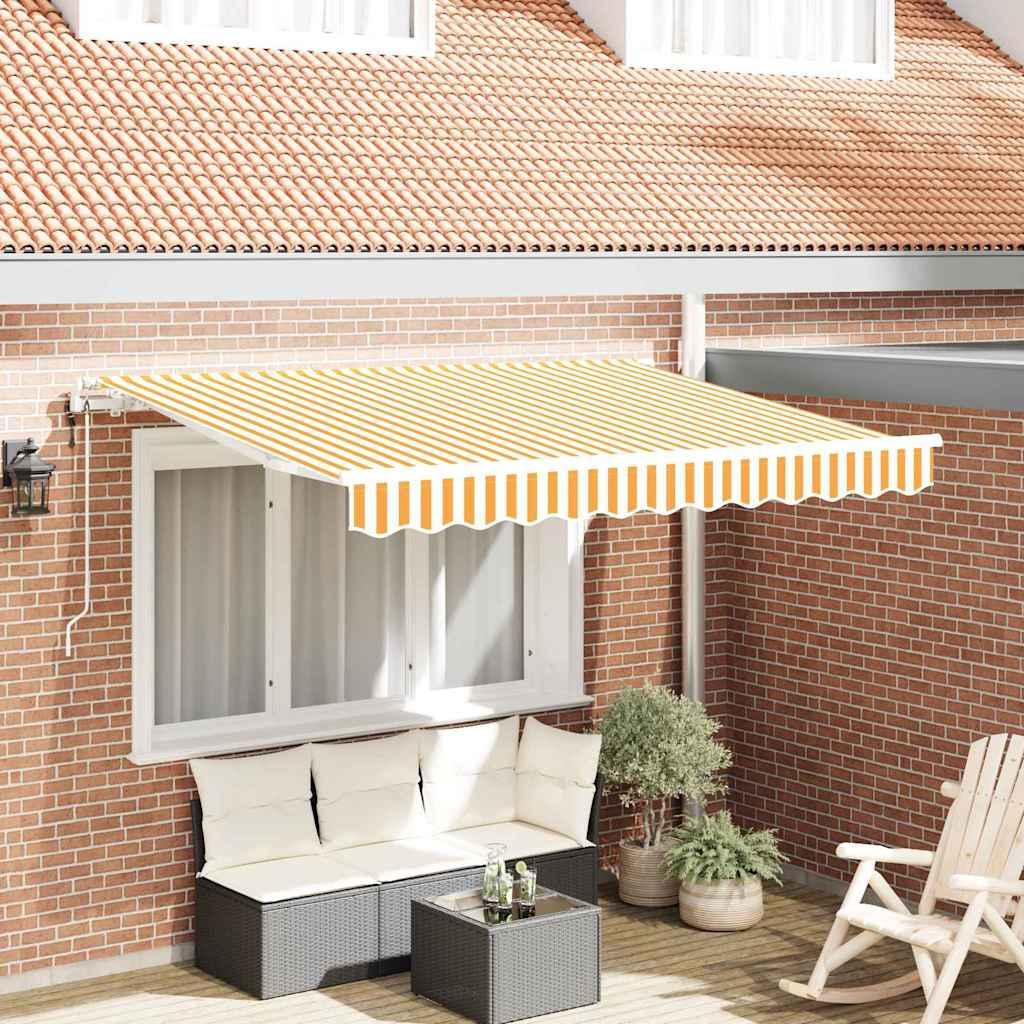 Utrækkelig Markise Gul 250 x 200 cm Stof billede