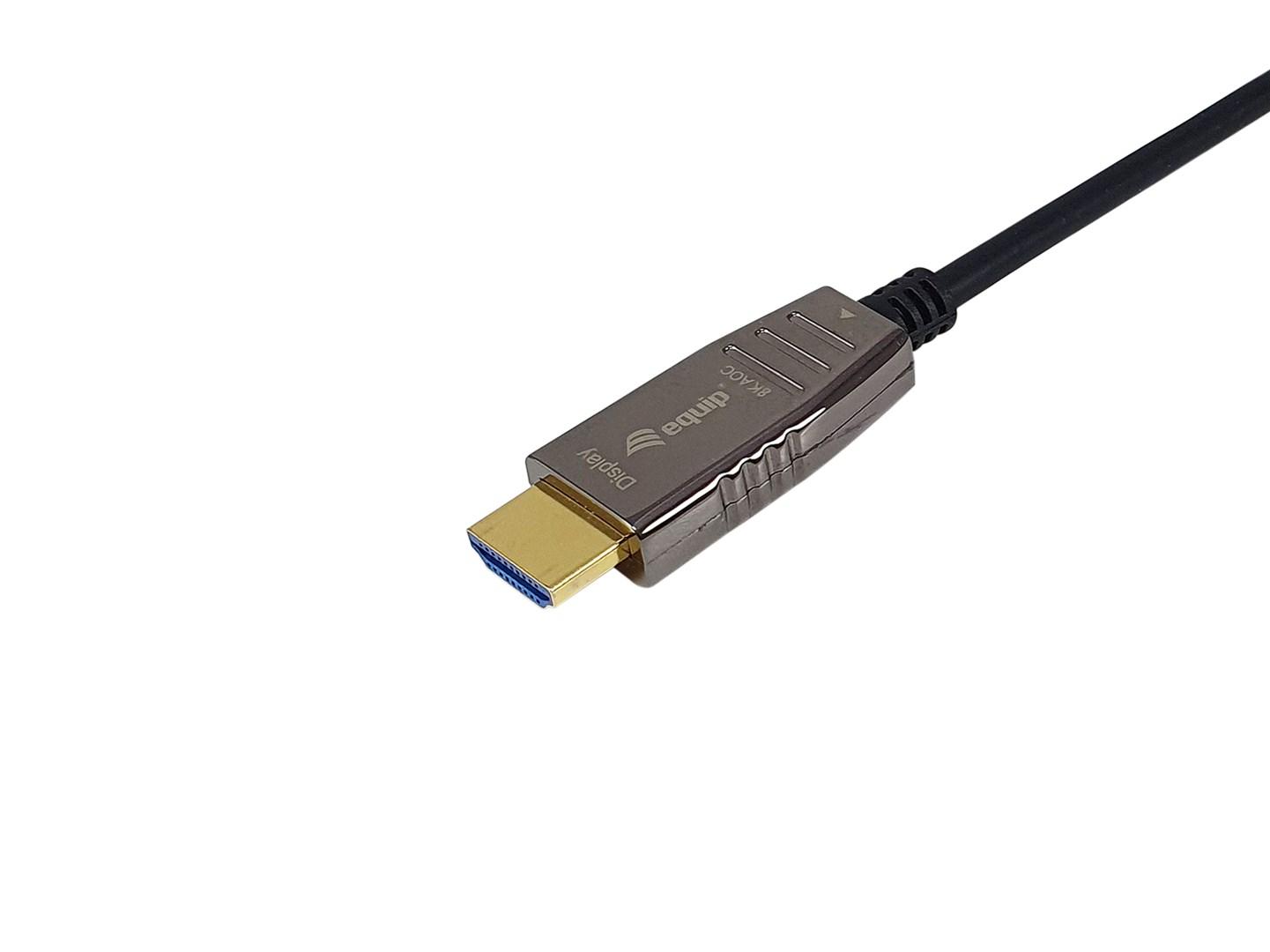Equip HDMI 2.1 aktivt optisk kabel 10 m – 8K/60 Hz billede