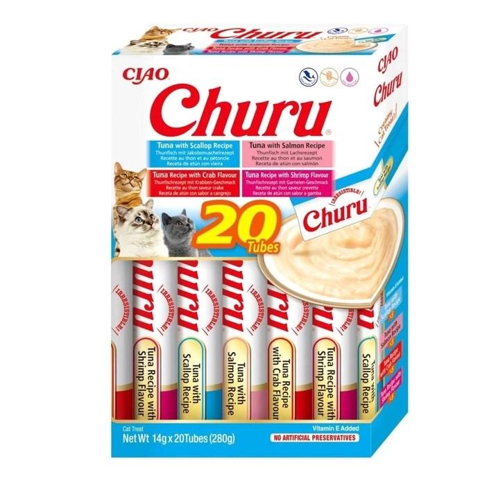 INABA Ciao Churu Box Tuna Mix – kattegodbidder, 20 x 14 g billede