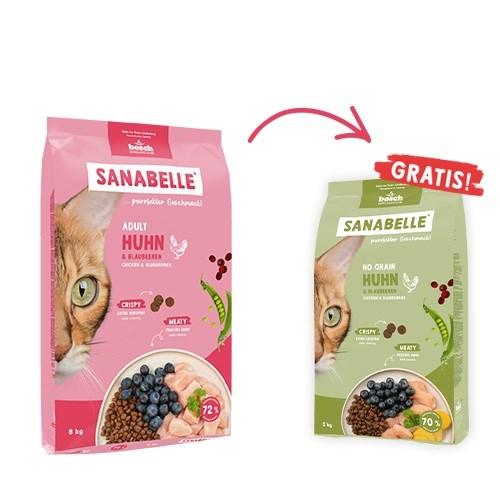 Bosch Sanabelle Adult kylling & blåbær – tørfoder til kat, 2 kg billede