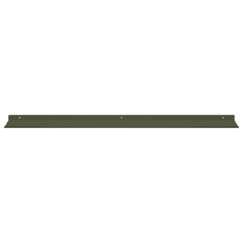 Væghylde med hylde 4 stk Oliven grøn 100 x 18 x 2,5 cm