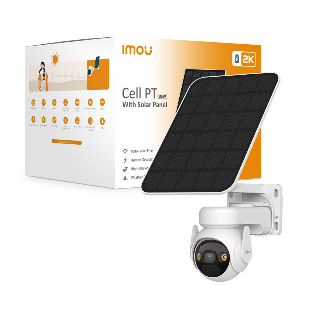 Imou Cell PT solcelledrevet udendørs PT-kamera 3 MP (2K) - IP66, batteri og solpanel billede