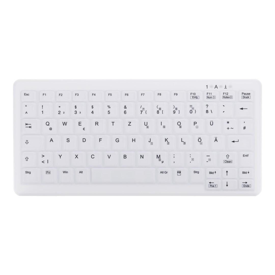 Cherry AK-C4110 ClassicClean mini trådløst medicinsk tastatur - hvid (DE, IP68) billede