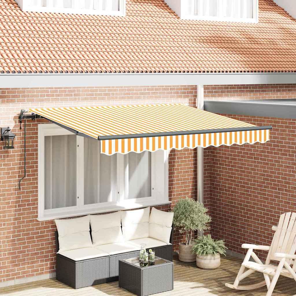 Utrækkelig Markise Gul 250 x 200 cm Stof billede