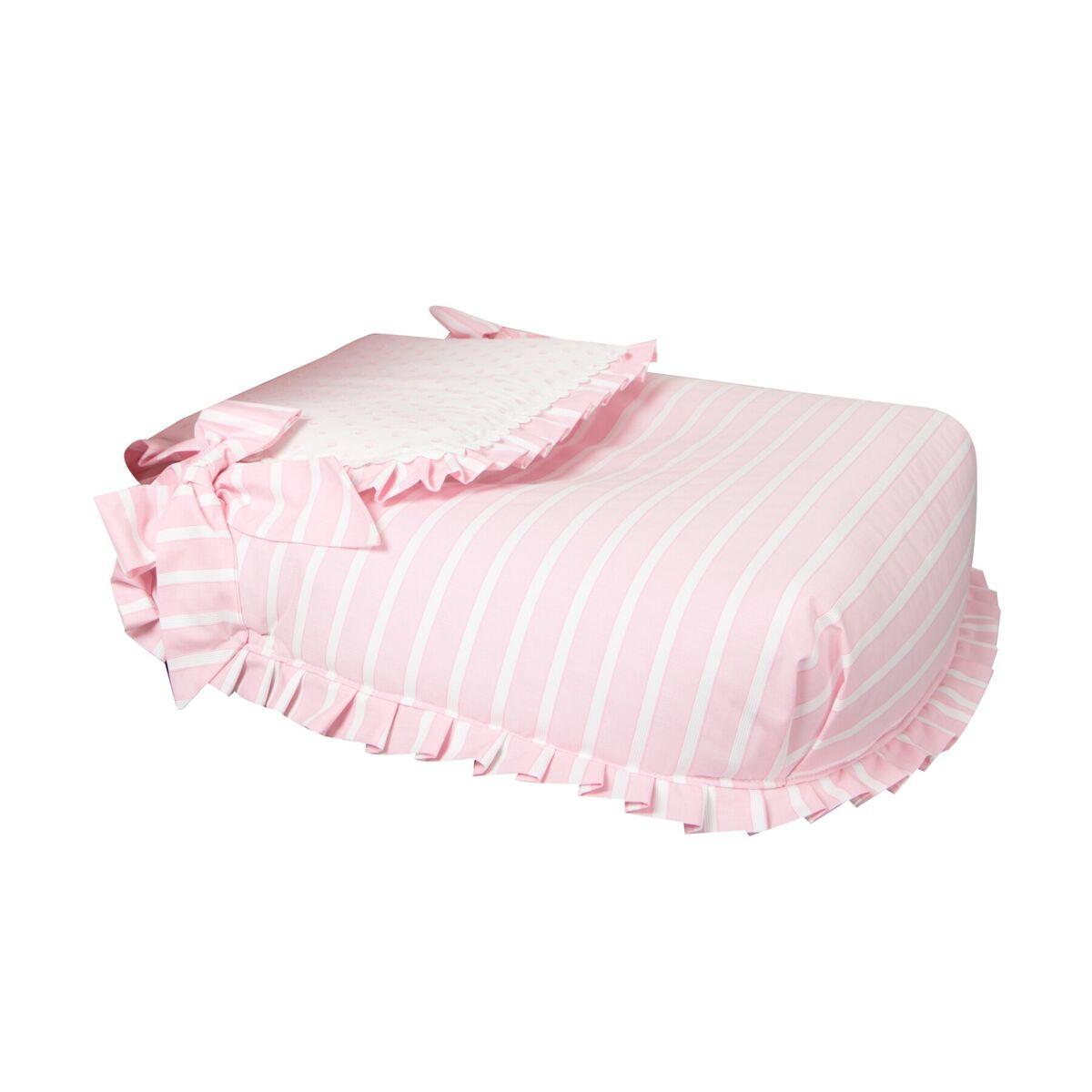 Babyline Oporto sengetæppe/vattæppe - pink, vugge til baby billede