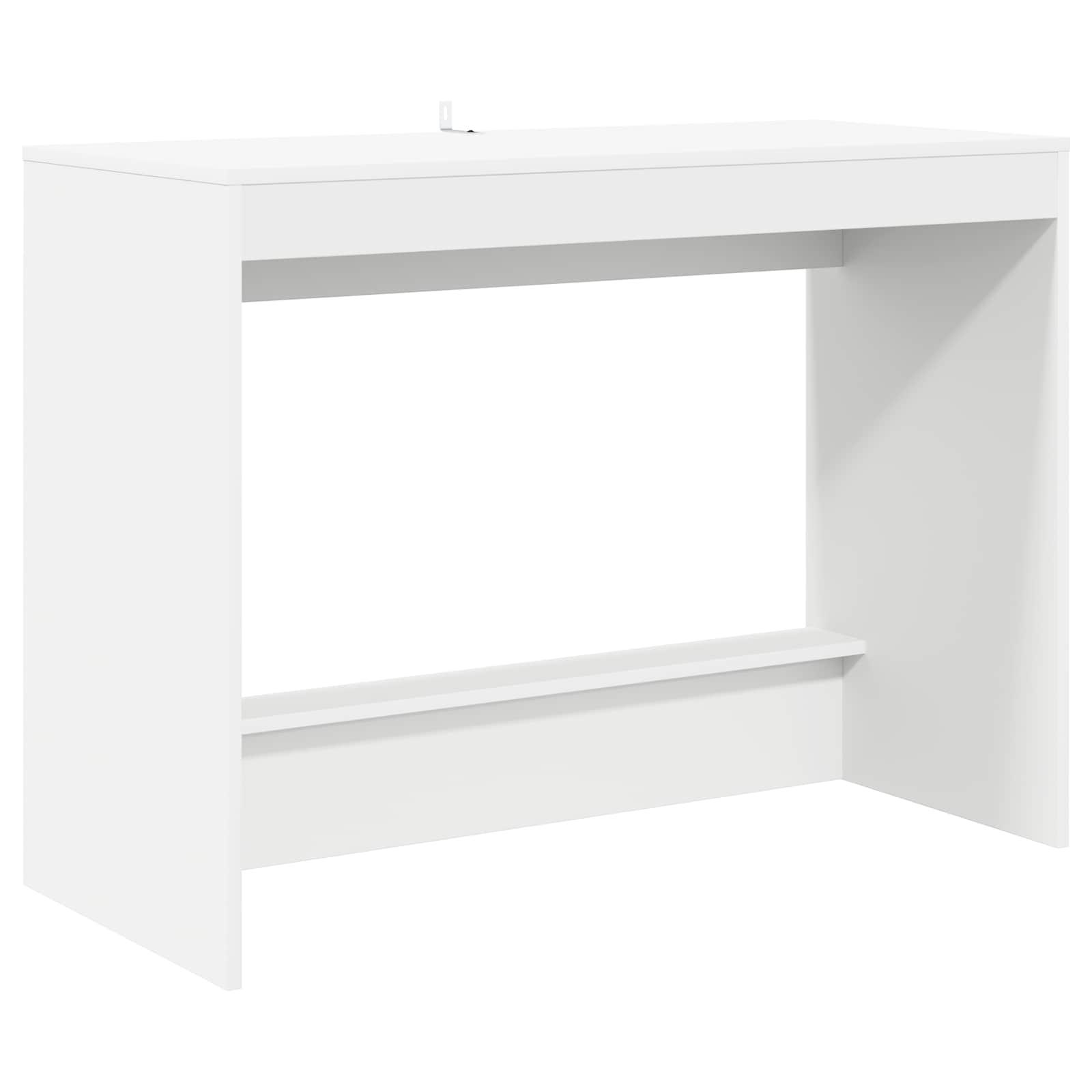 Sengebord Hvid 100 x 45 x 75 cm Konstrueret træ billede