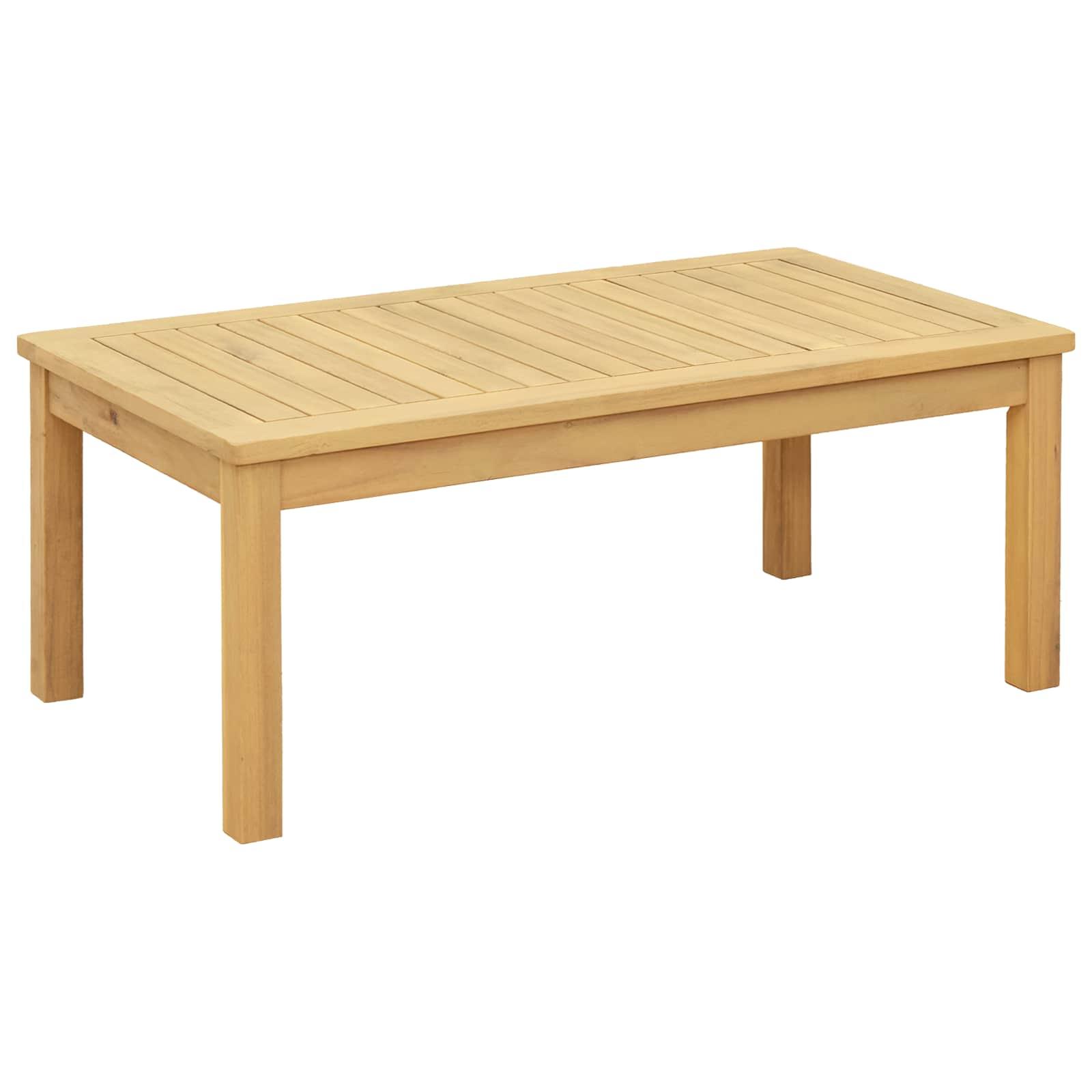 Sofabord Lys akacie 90 x 50 x 36 cm Massivt Akacietræ billede