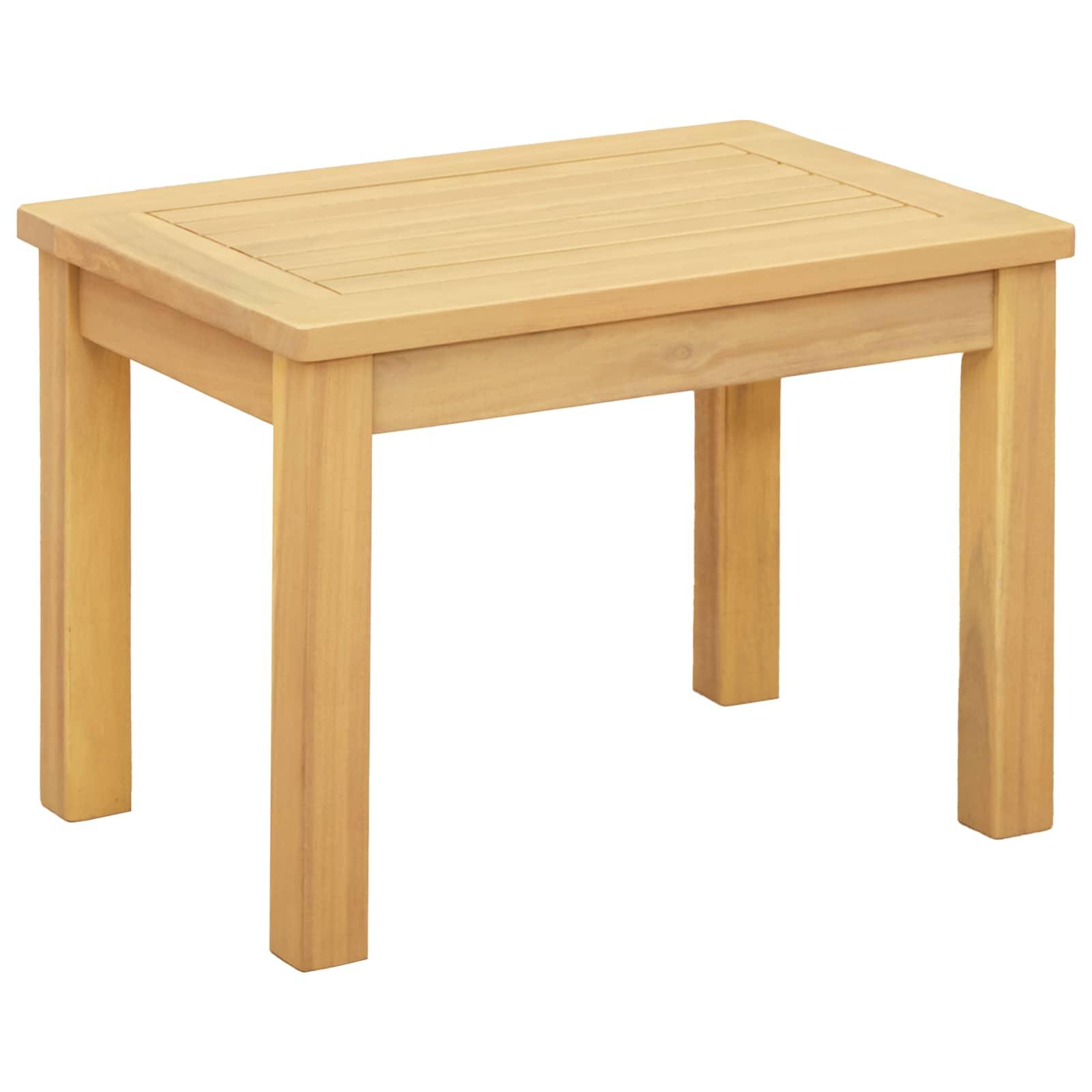 Sofabord Lys akacie 50 x 35 x 36 cm Massivt Akacietræ billede