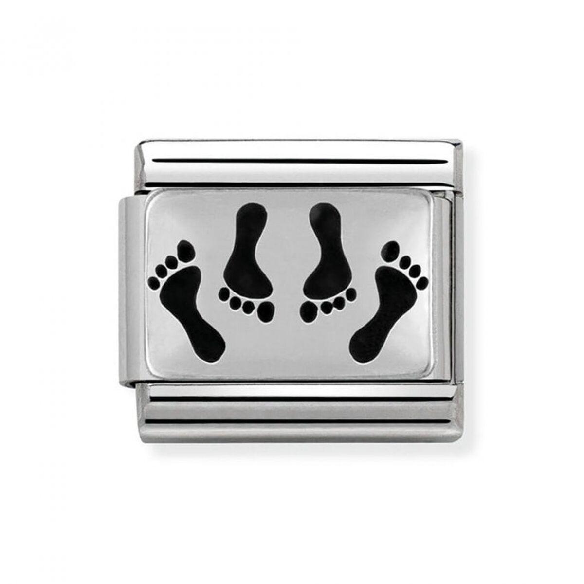 Nomination charm - sølvfarvet 9 mm (sterling sølv 925) billede