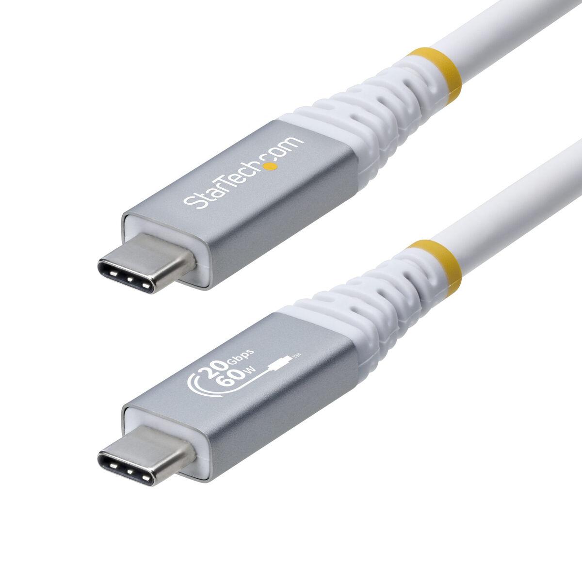 StarTech CC3M20GUSB4CXW USB-C til USB-C kabel 3 m - Hvid billede