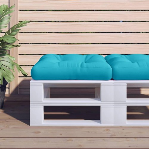 Pallehynde 50 × 50 × 12 cm - turkis stof