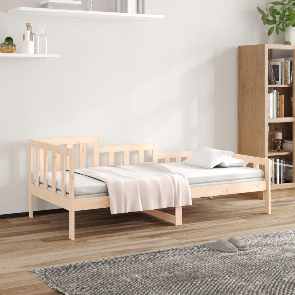 Daybed uden madras 80x200 cm massivt fyrretræ billede