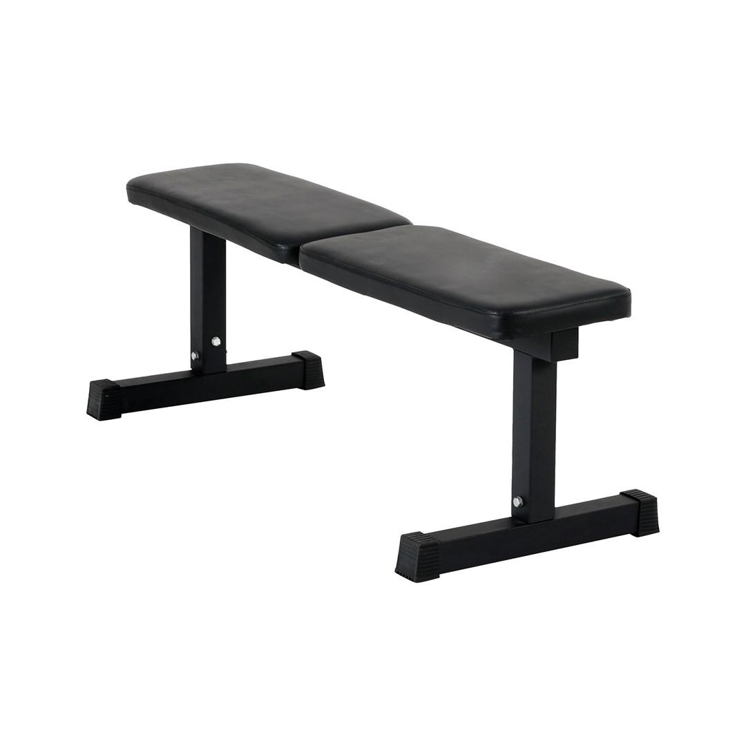 Rebel ACTIVE – lige træningsbænk, foldbar – sort billede