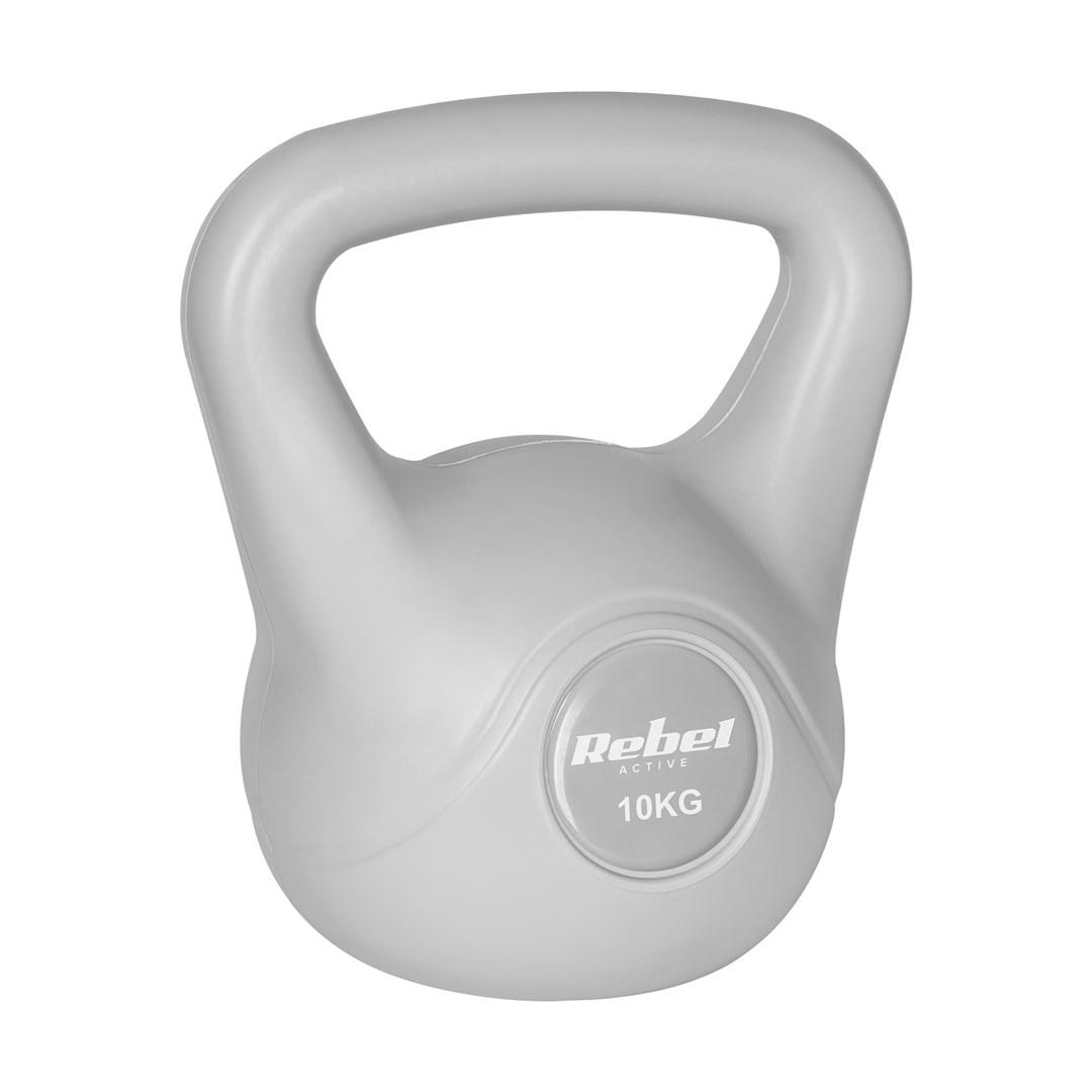 Rebel Active kettlebell - grå 10 kg