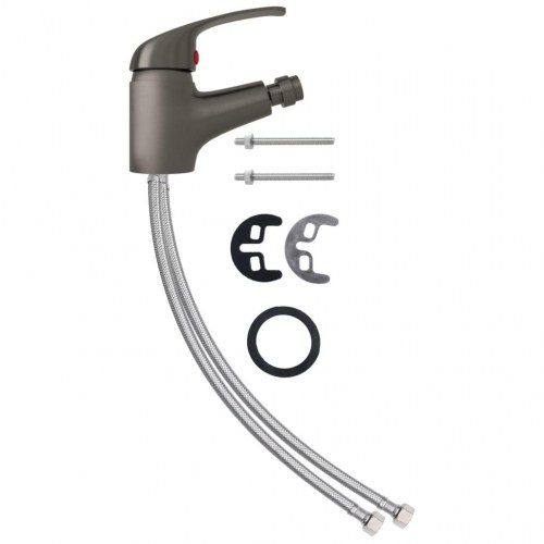 Blandingsbatteri til bidet 13 x 12 cm grå