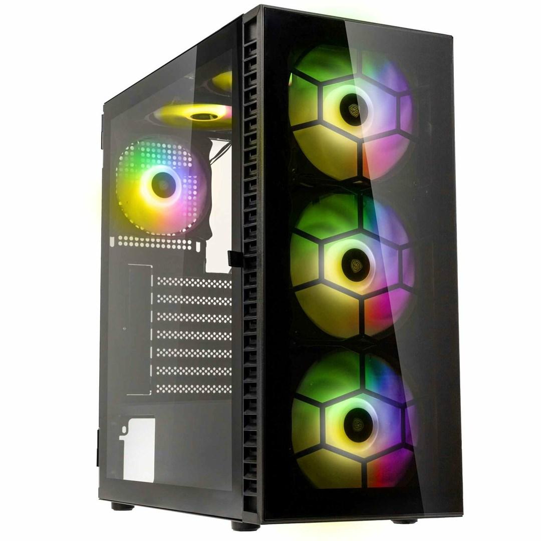 KOLINK Observatory HF Glass ARGB Midi-Tower - sort